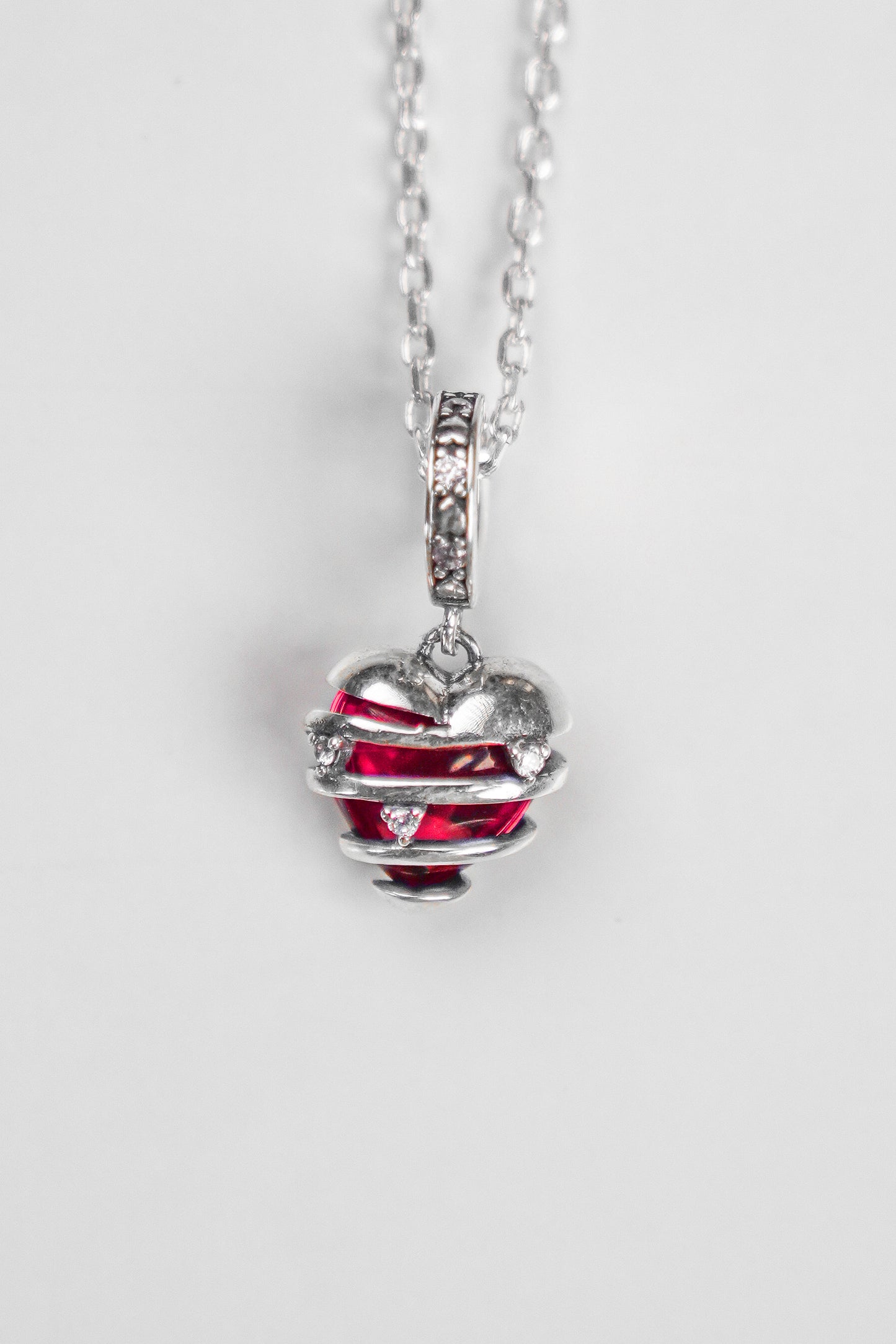 Red heart necklace