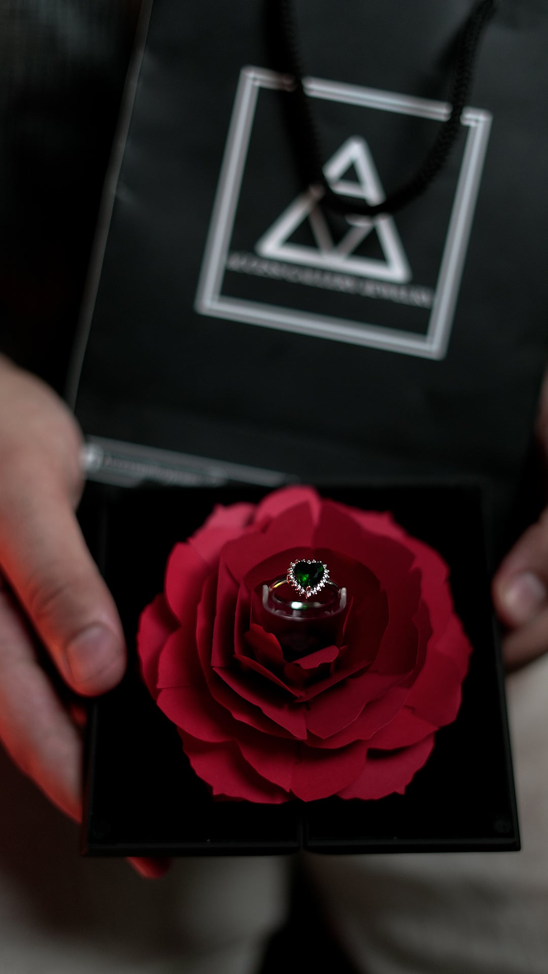 Promise Ring + box en forme livre