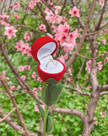 Bague initial avec Fleur 🌹