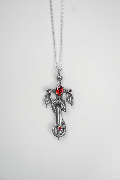 Collier Dragon X Sword