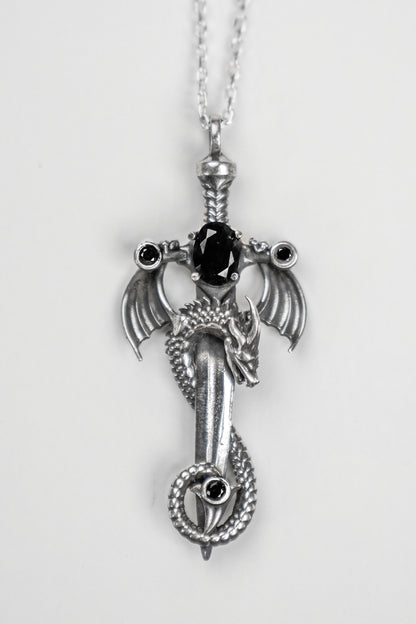 Collier Dragon X Sword