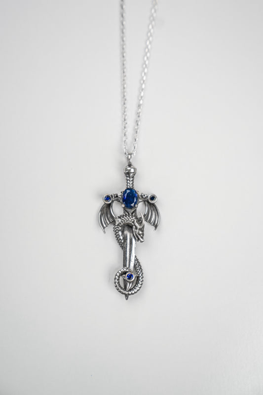 Collier Dragon X Sword