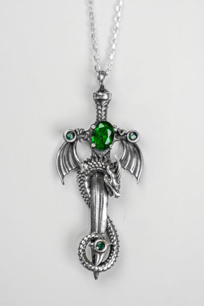 Collier Dragon X Sword