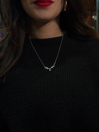 Collier Gazelle en argent 925 + coffret cadeau