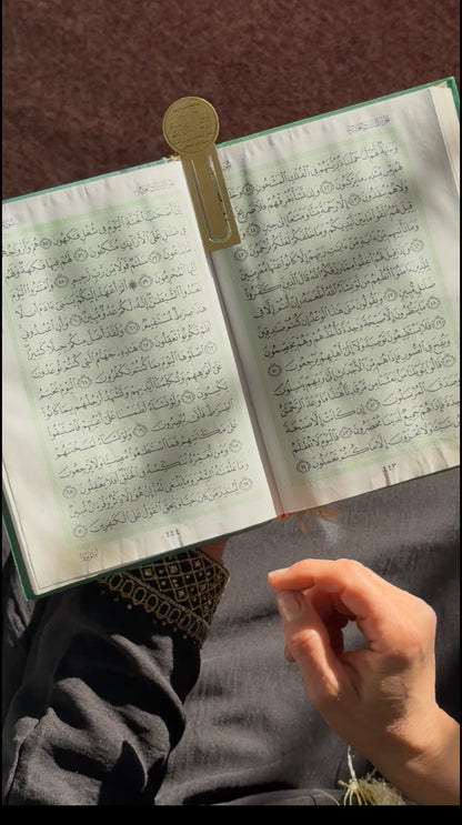 18K فاصل المصحف نحاس مطلي في الذهب