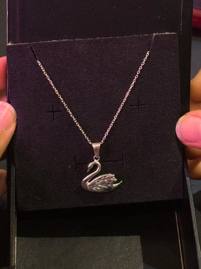 Swan Necklace (Argent 925)