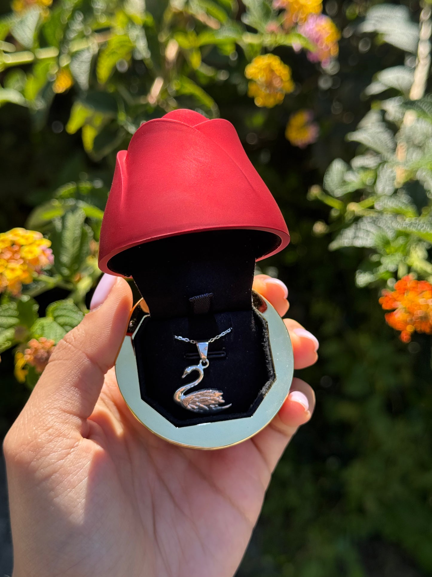 Swan Necklace (Argent 925)