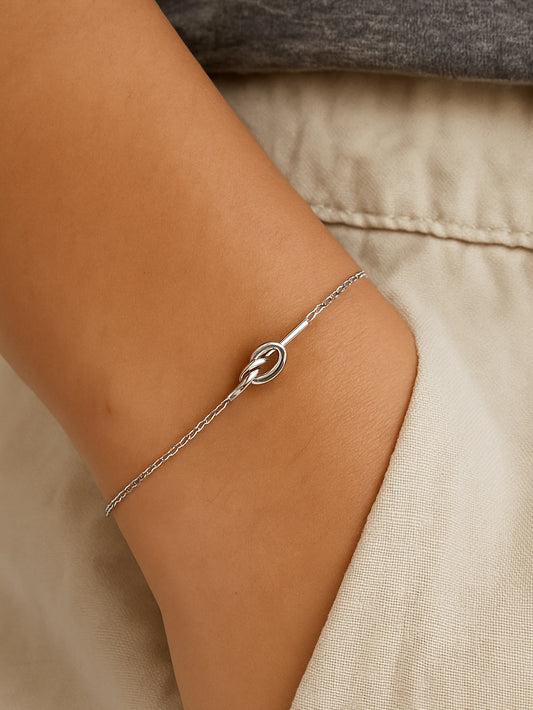 Duo de Bracelets Nœud d’Amour – Argent 925