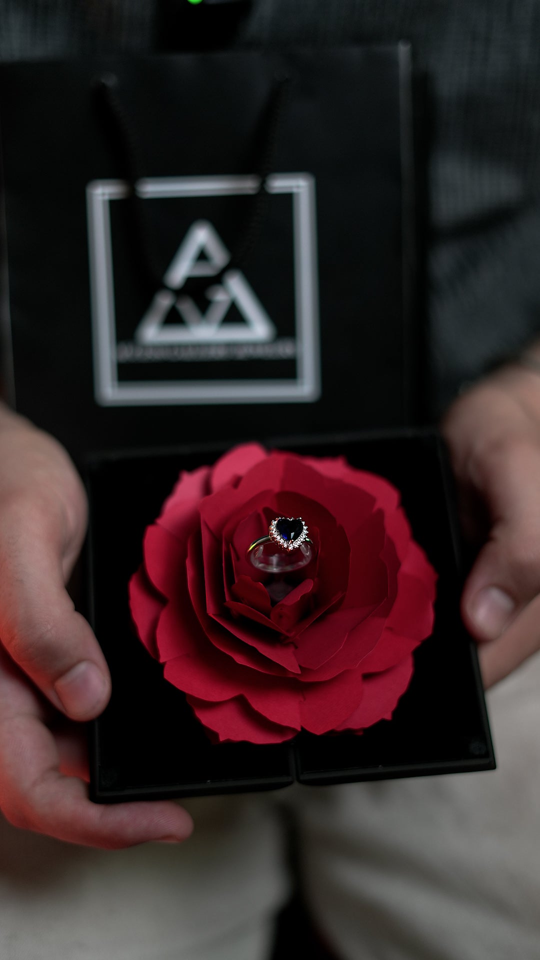 Promise Ring + box en forme livre