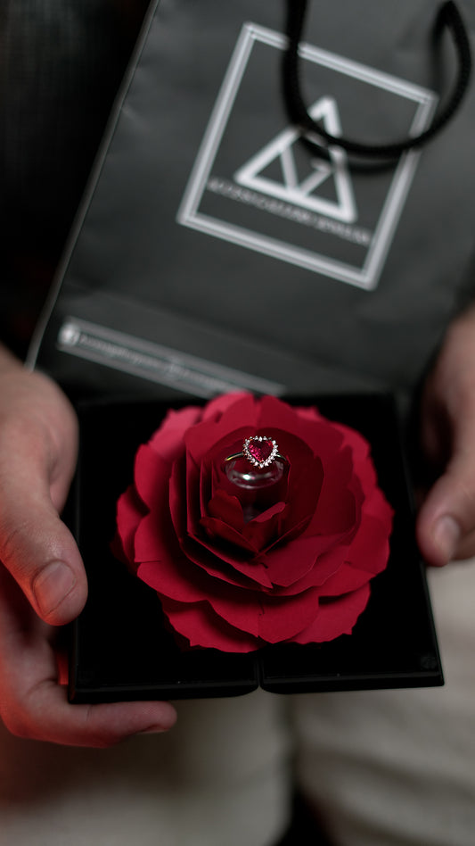 Promise Ring + box en forme livre